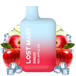 Pod desechable Lost Mary BM600 Red Apple Ice 600puffs