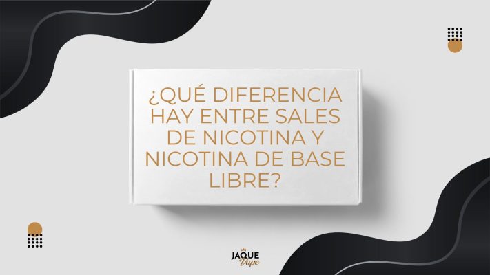 ¿Qué diferencia hay entre la nicotina en sales y la nicotina de base libre?